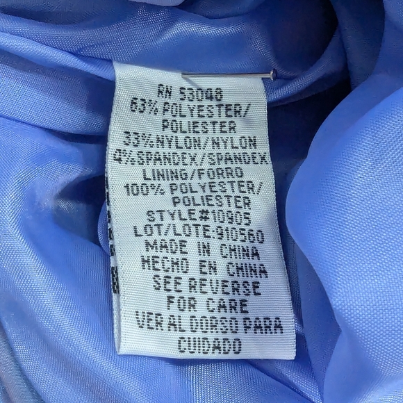 Morgan 4 Ever Strapless Short Formal, Pastel Periwinkle, Size 5/6 - Picture 13 of 13